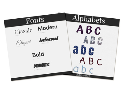 Fonts vs. Alphabets