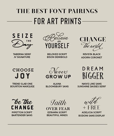 Best Font Pairings