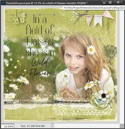 Daisy Girl Layout