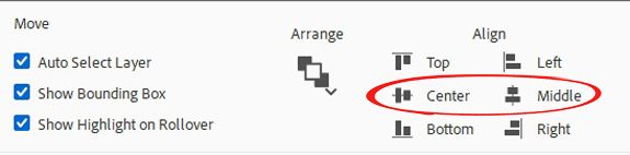 Move Tool Options - Align