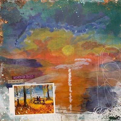 Sunset Layout - Chandra Raj Paintings