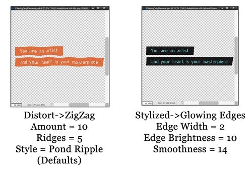 Word Strip Filter Options
