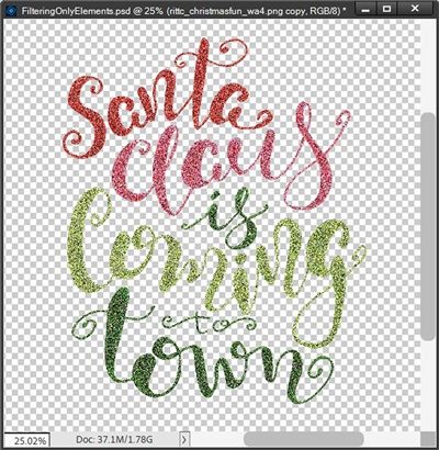 Word Art - Mezzotint Filter Fine Dots