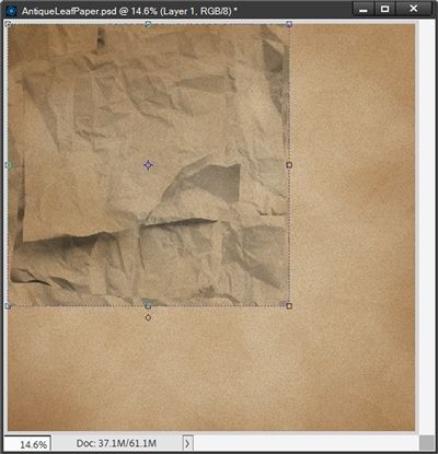 Crumple Brush Applied