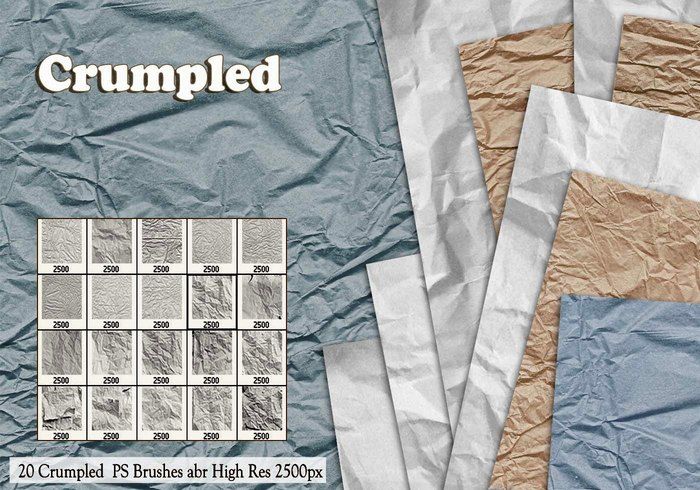 Crumpled Paper Brushes