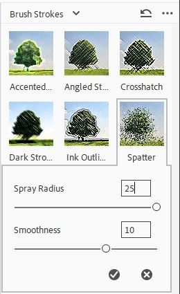 Spatter Options