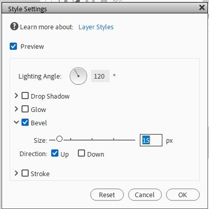 Bevel Settings