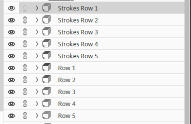 Stroke & Row Groups