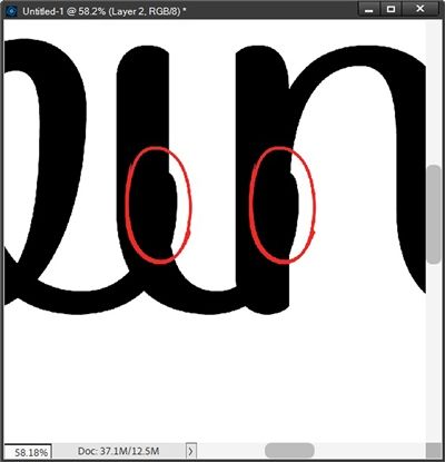 Letters Overlapping