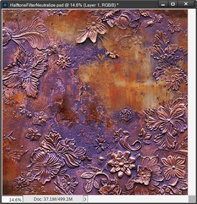 Floral Metal Paper