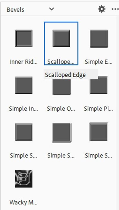 Scalloped Edge Bevel