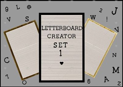 Letter Board Set #1