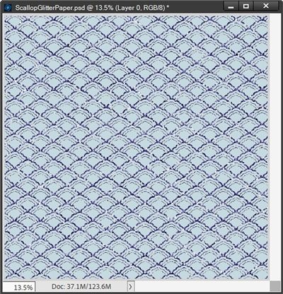 Blue Glitter Pattern