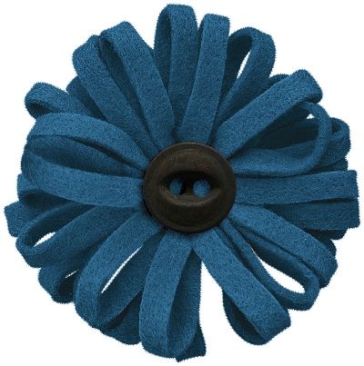 Loopy Med. Blue Flower