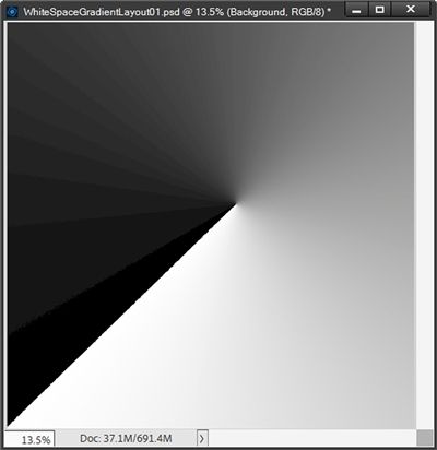 Diagonal Gradient Center - Bottom Right