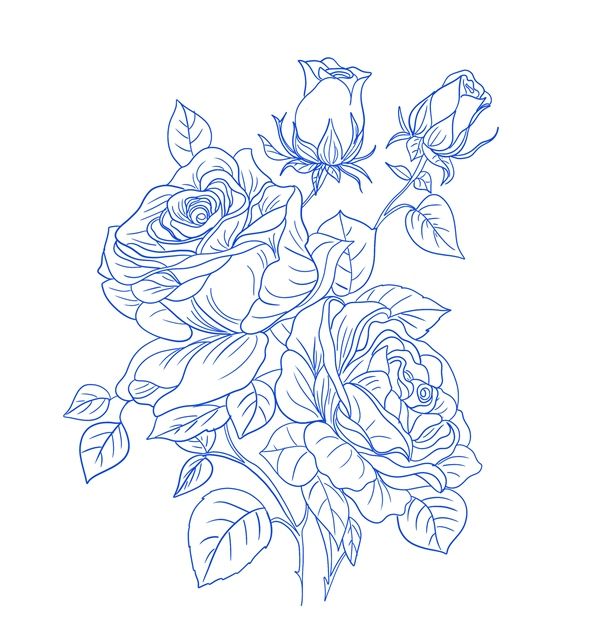 Roses Stamp