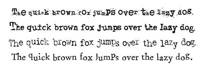 Messy Fonts