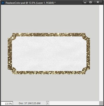 Glitter Edged Label
